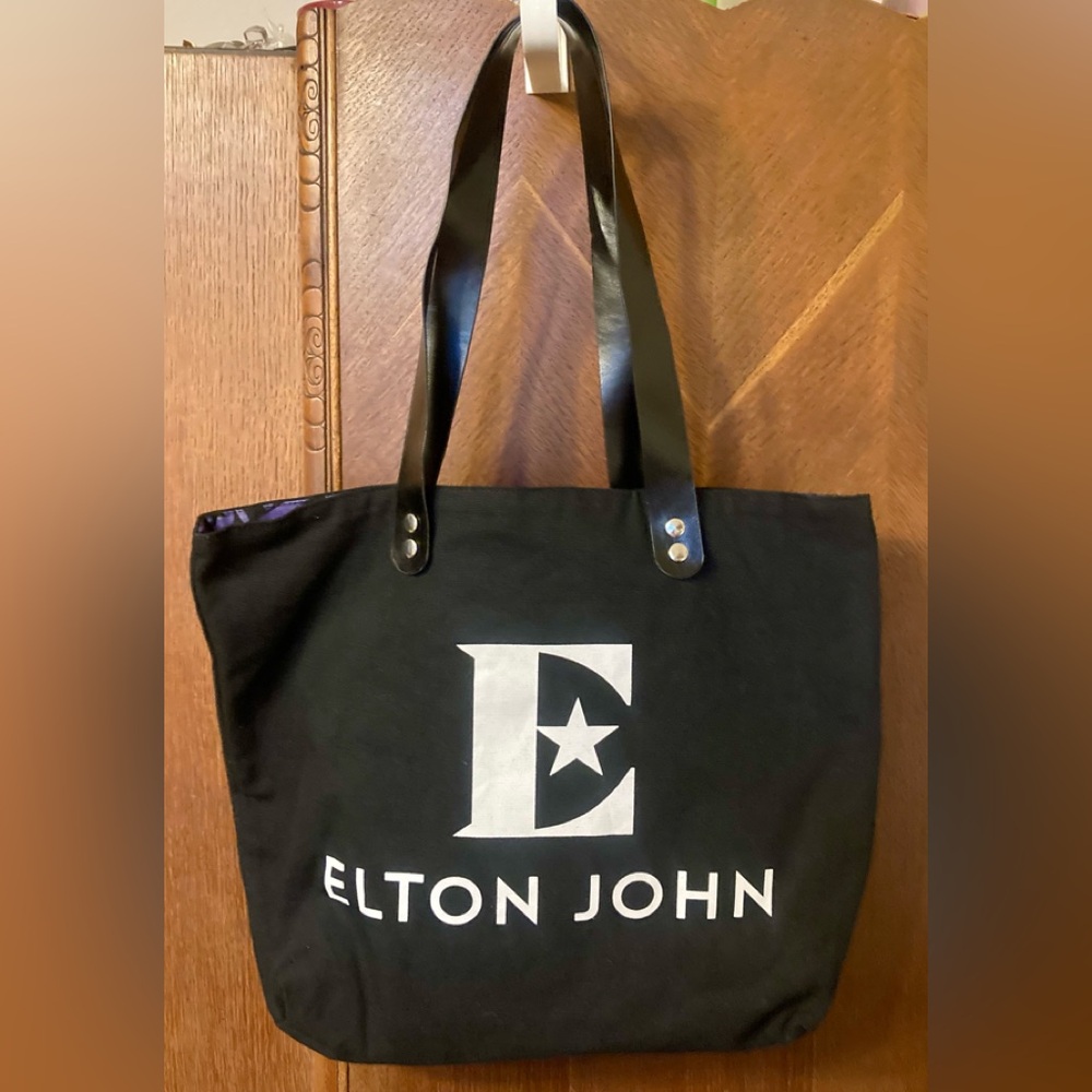 Elton John Yellow Brick Road Farewell Tour Tote Bag, Reversible